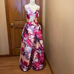 Beautiful multi colored prom dress.